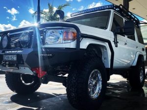 Rock Sliders with Scrub Rails, suitable for Toyota Land Cruiser 76 Series, 2007 on