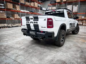View from slightly below showing Rear Bar on Ram DT 1500 2019 On
