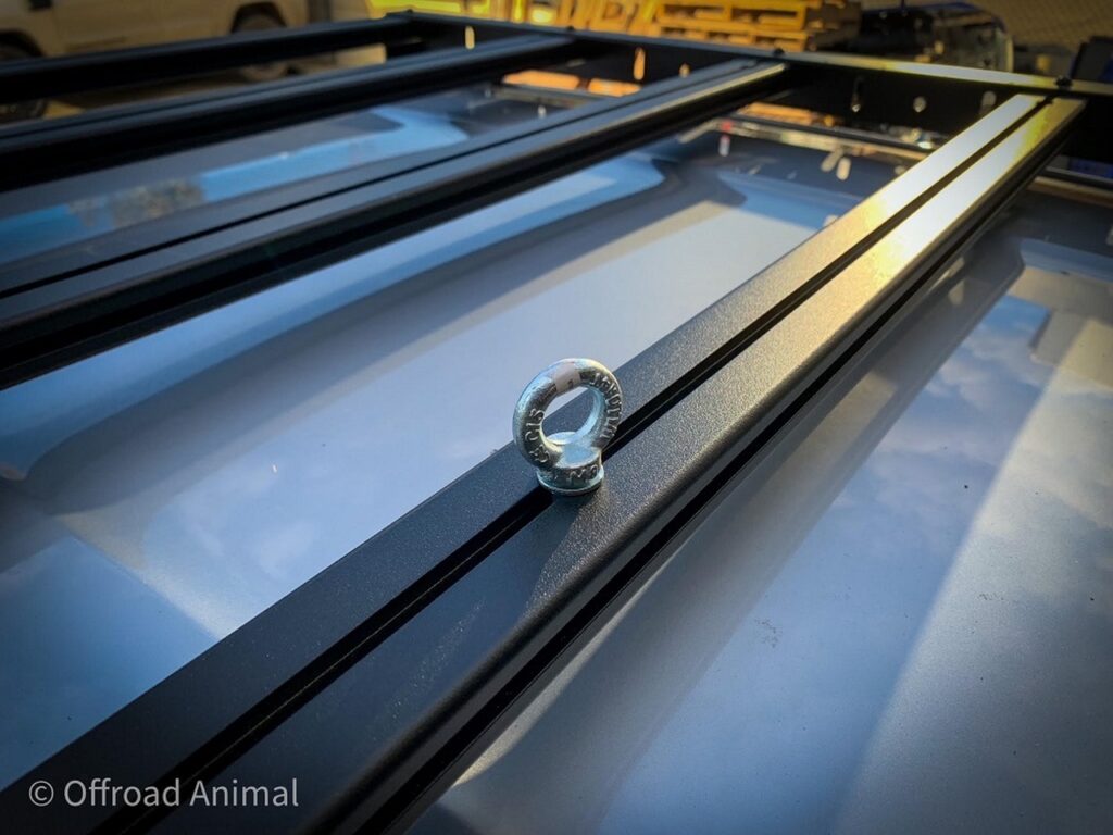 Close-up view of Scout Roof Rack Slim Line on Toyota Land Cruiser 300 Series